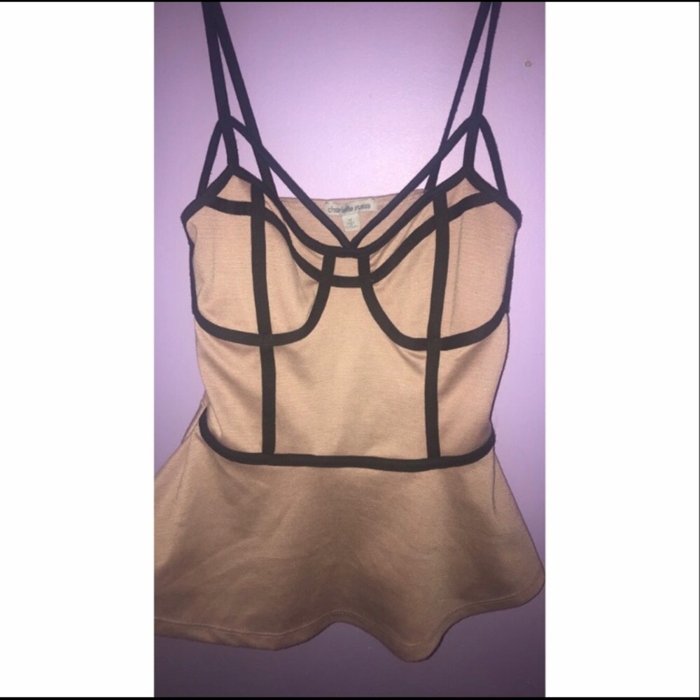 Charlotte Russe Peplum Tank Top